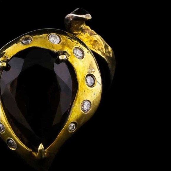 Crystals and Smokey Topaz Sterling Silver - Picture 5 of 7